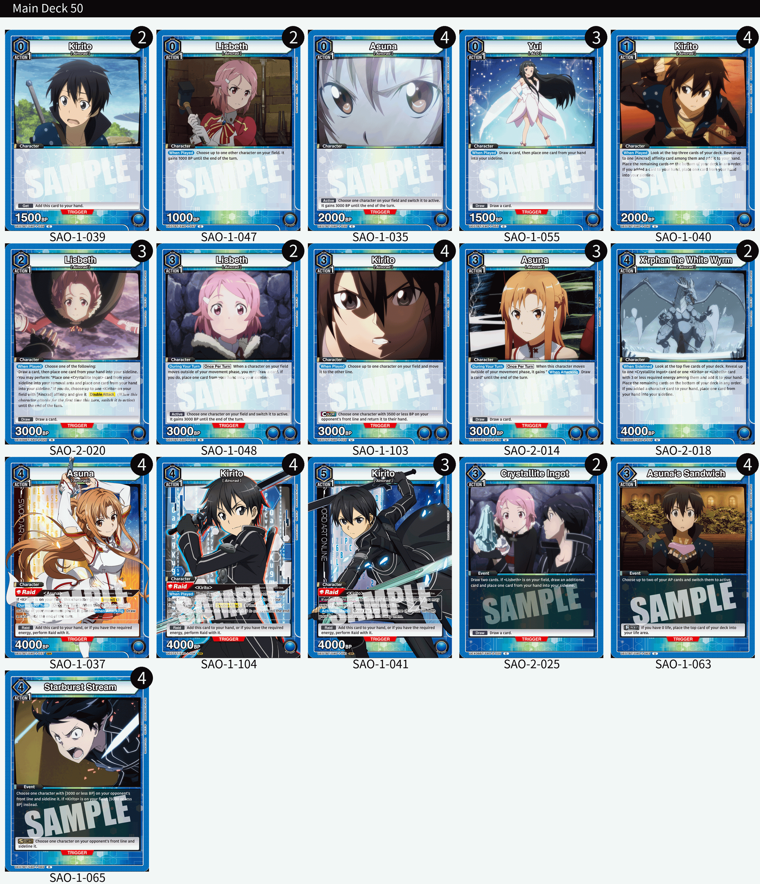 UNION ARENA: Every Sword Art Online Vol. 2 Deck, Ranked — Joseph